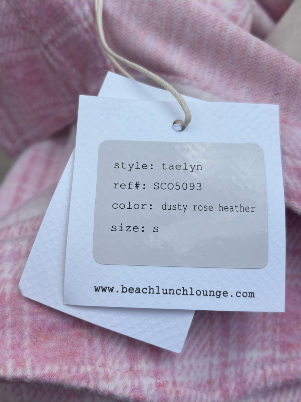 BEACH LUNCH LOUNGE Pink Plaid Button-Front Shacket - Picture 8 of 10